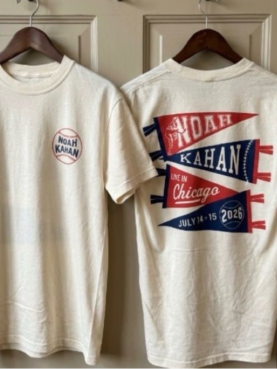 Gildan Other - Noah Kahan Chicago 2026 Wrigley Field In Illinois T-Shirt off white